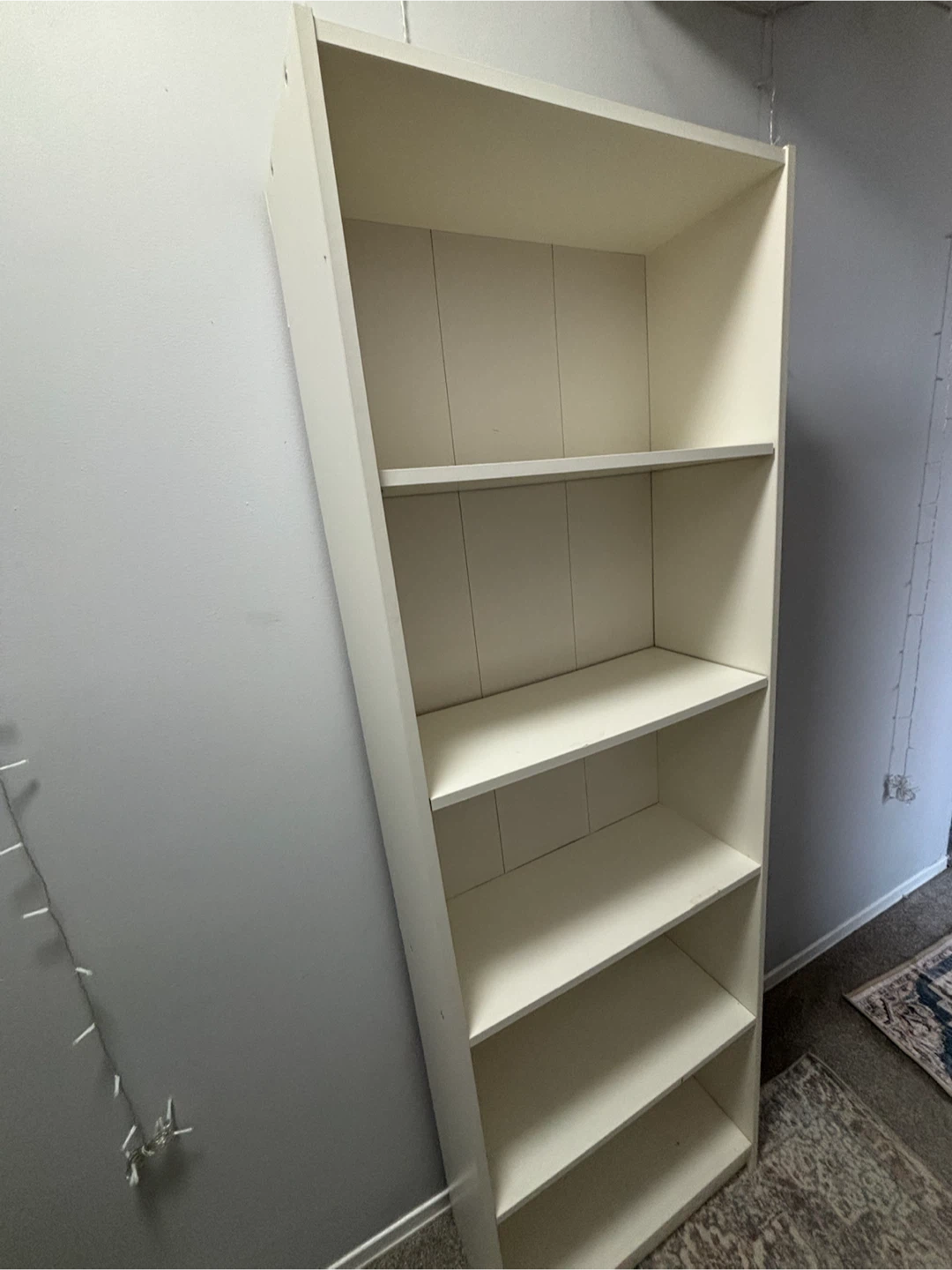 White Tall Bookshelf - photo 2
