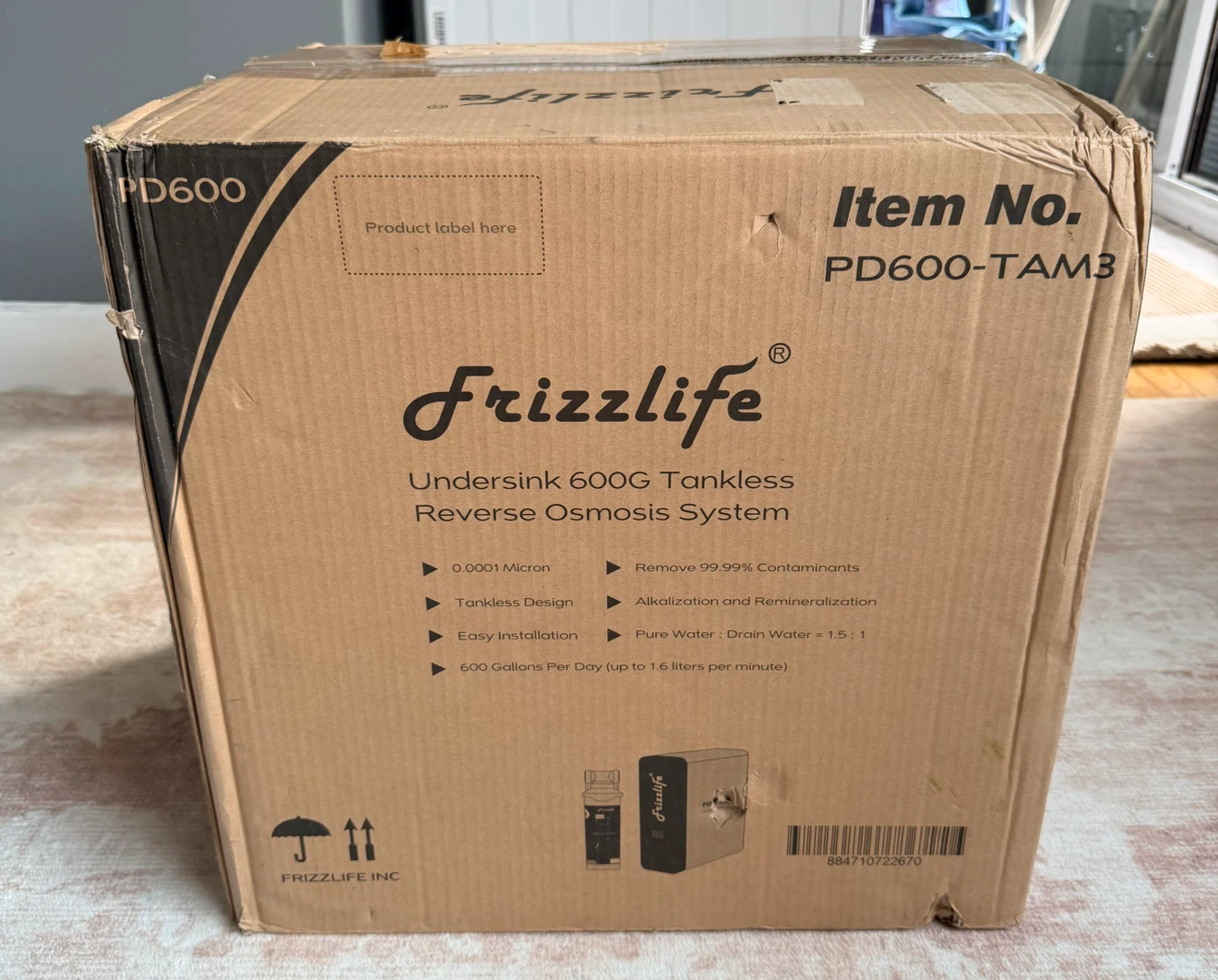 Frizzlife PD600-TAM3 Undersink Water Filter System - photo 3