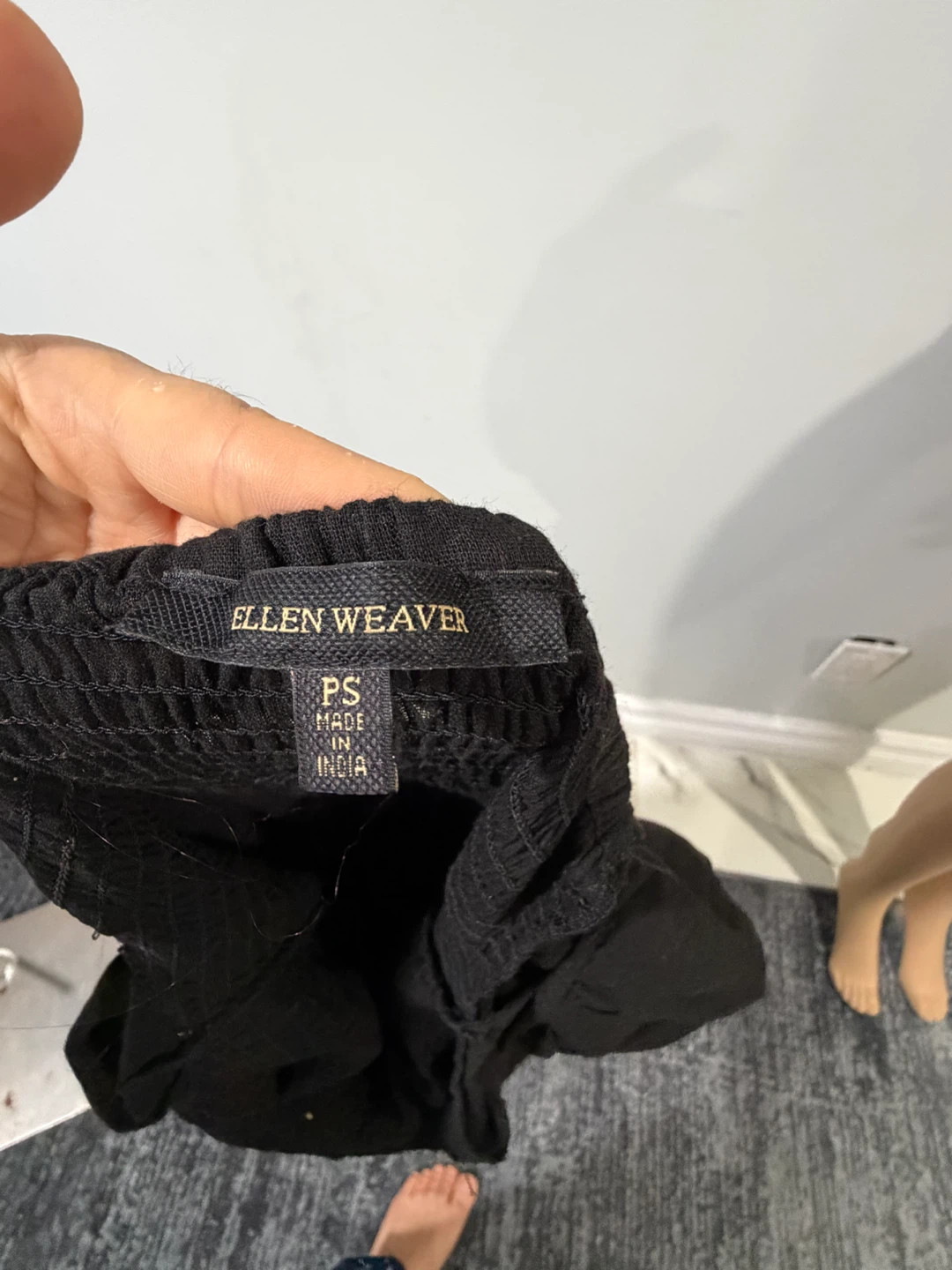 Ellen Weaver Black Cotton Dress - photo 2