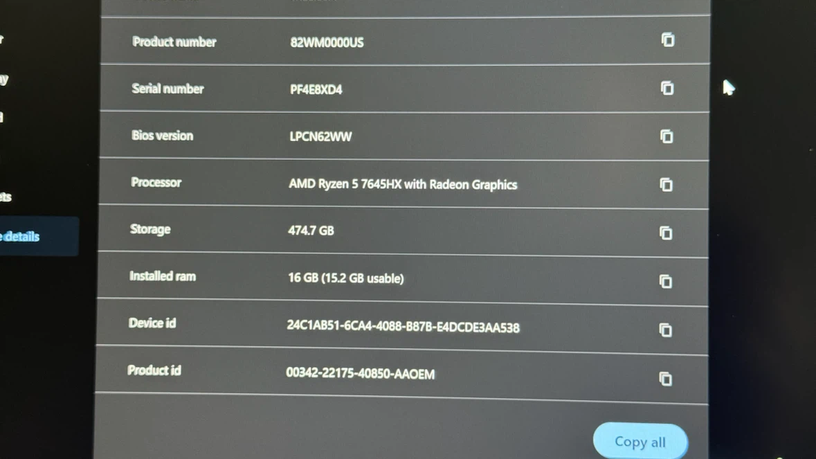 Lenovo Legion 5 Slim - 4050 - photo 5