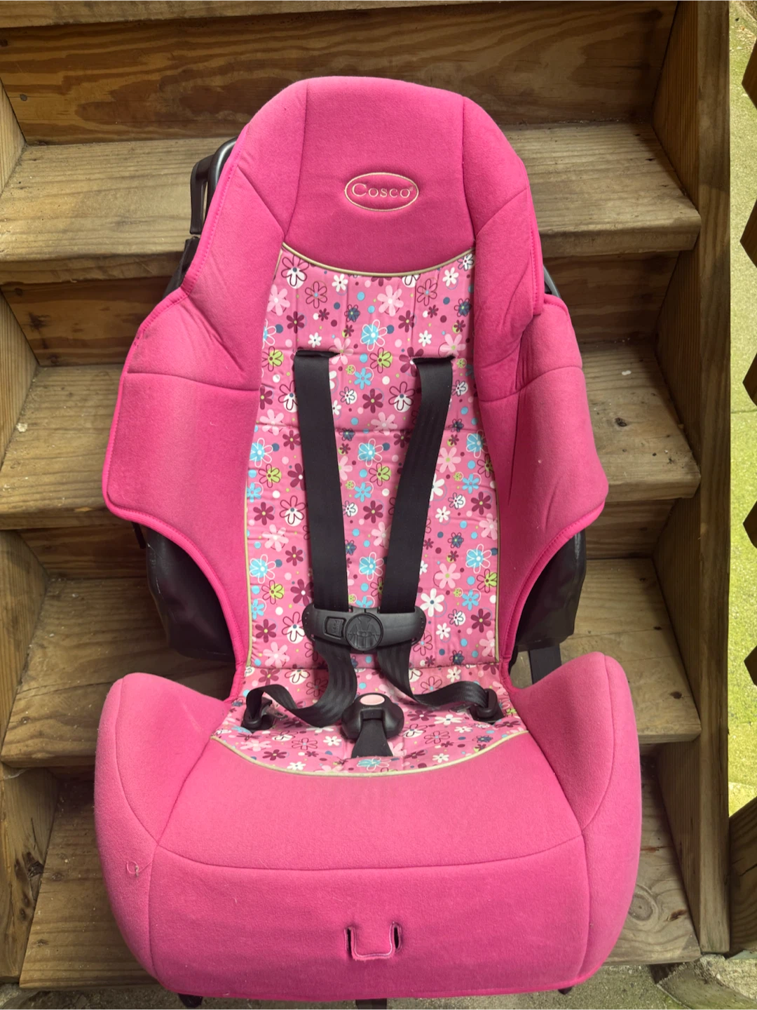 Cosco Pink Floral Child Car Seat