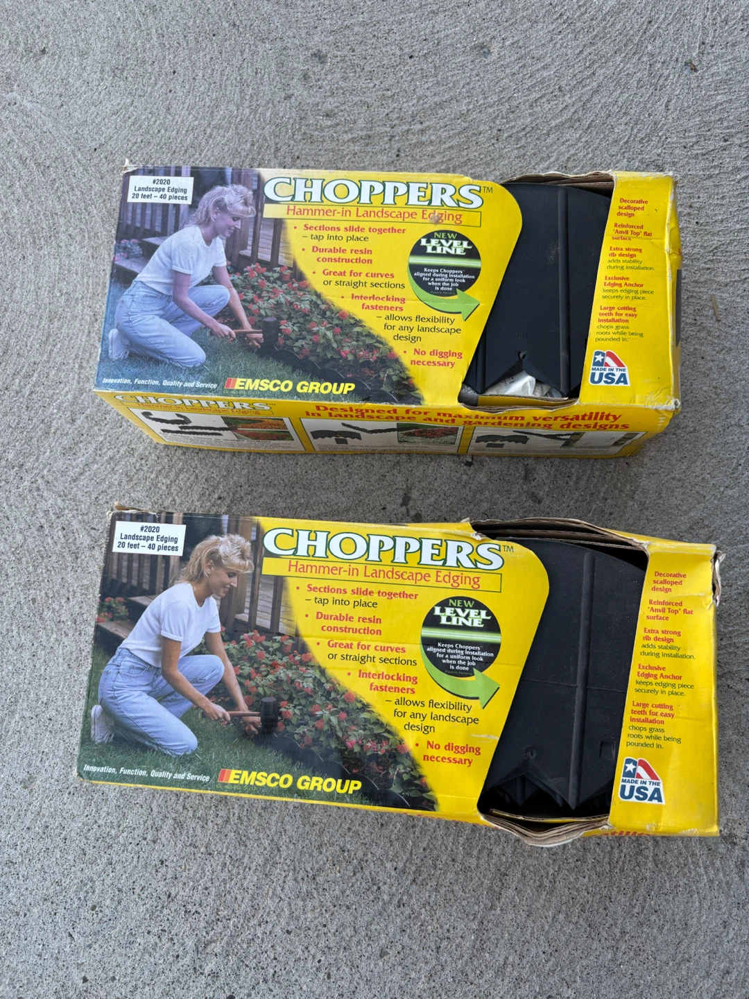 Choppers Hammer-in Landscape Edging 20 ft - 40 pieces