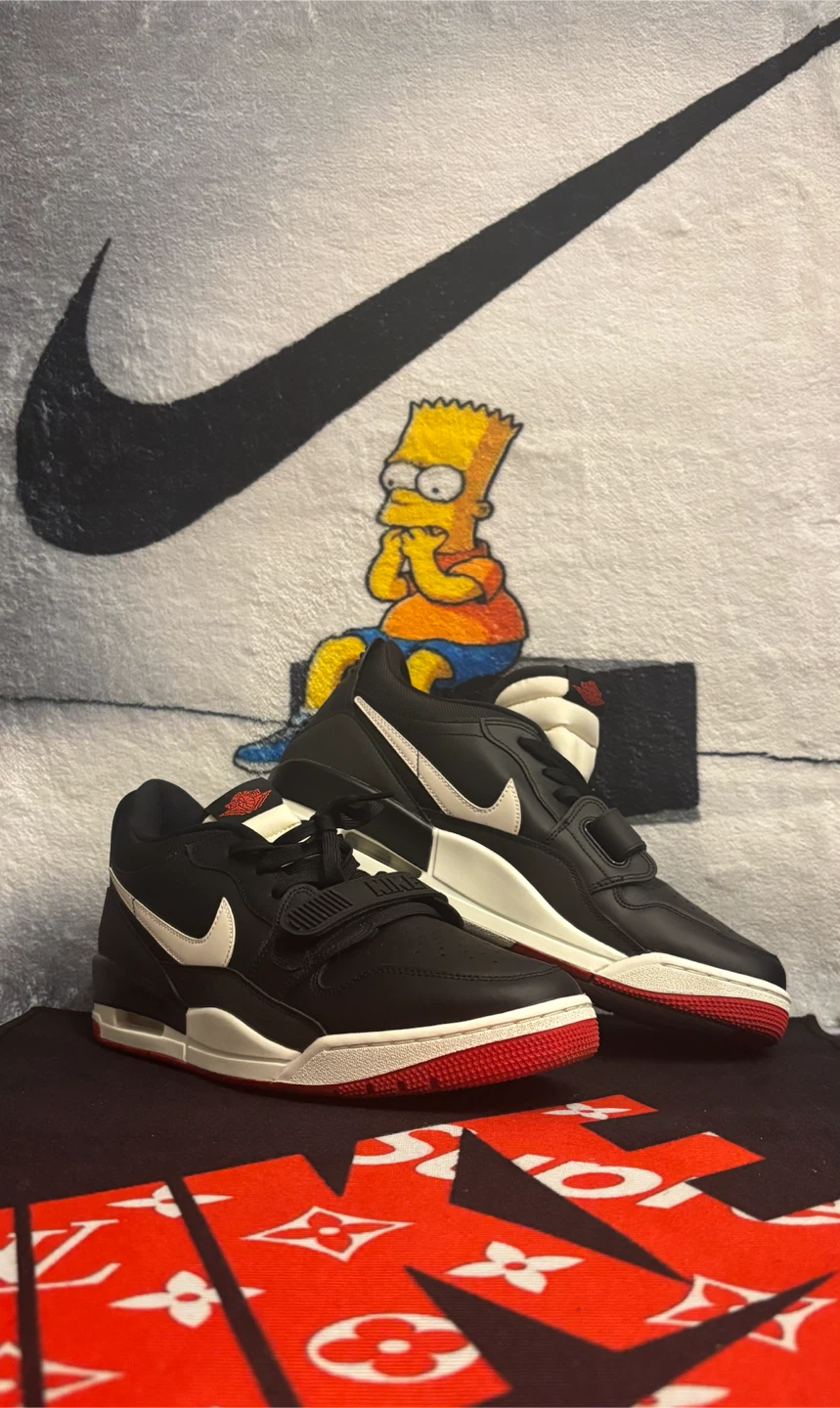 Air Jordan Legacy 312 Low in a "Black Sail University Red"
