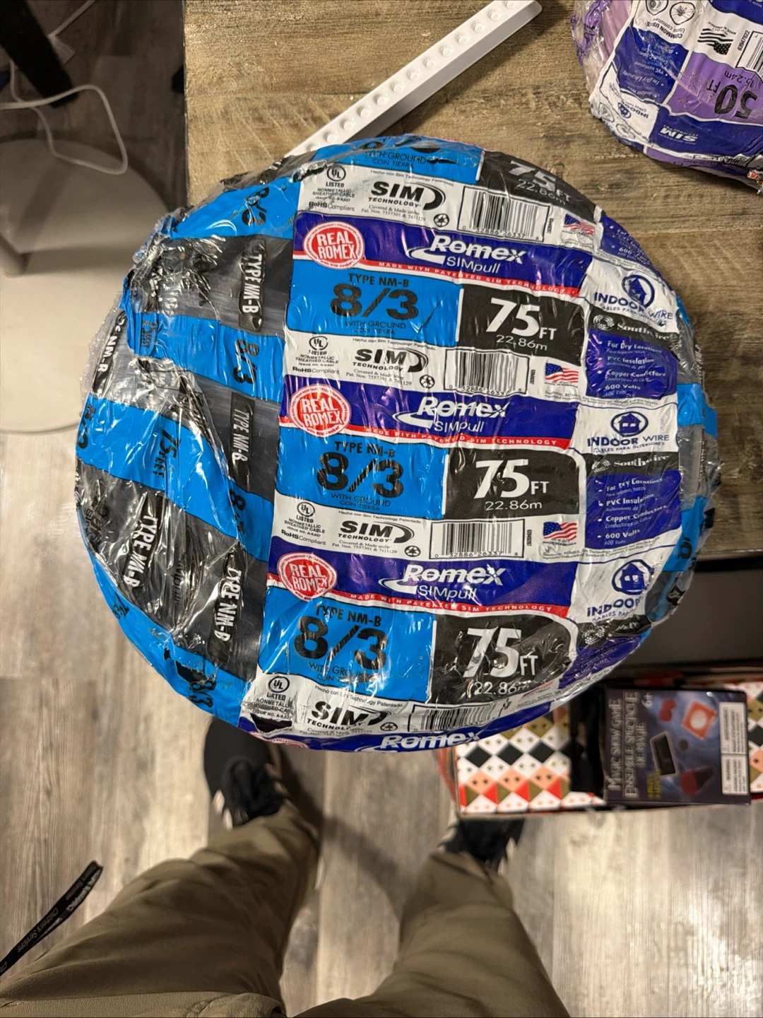 Romex 8/3 NM-B 75ft Indoor Wire