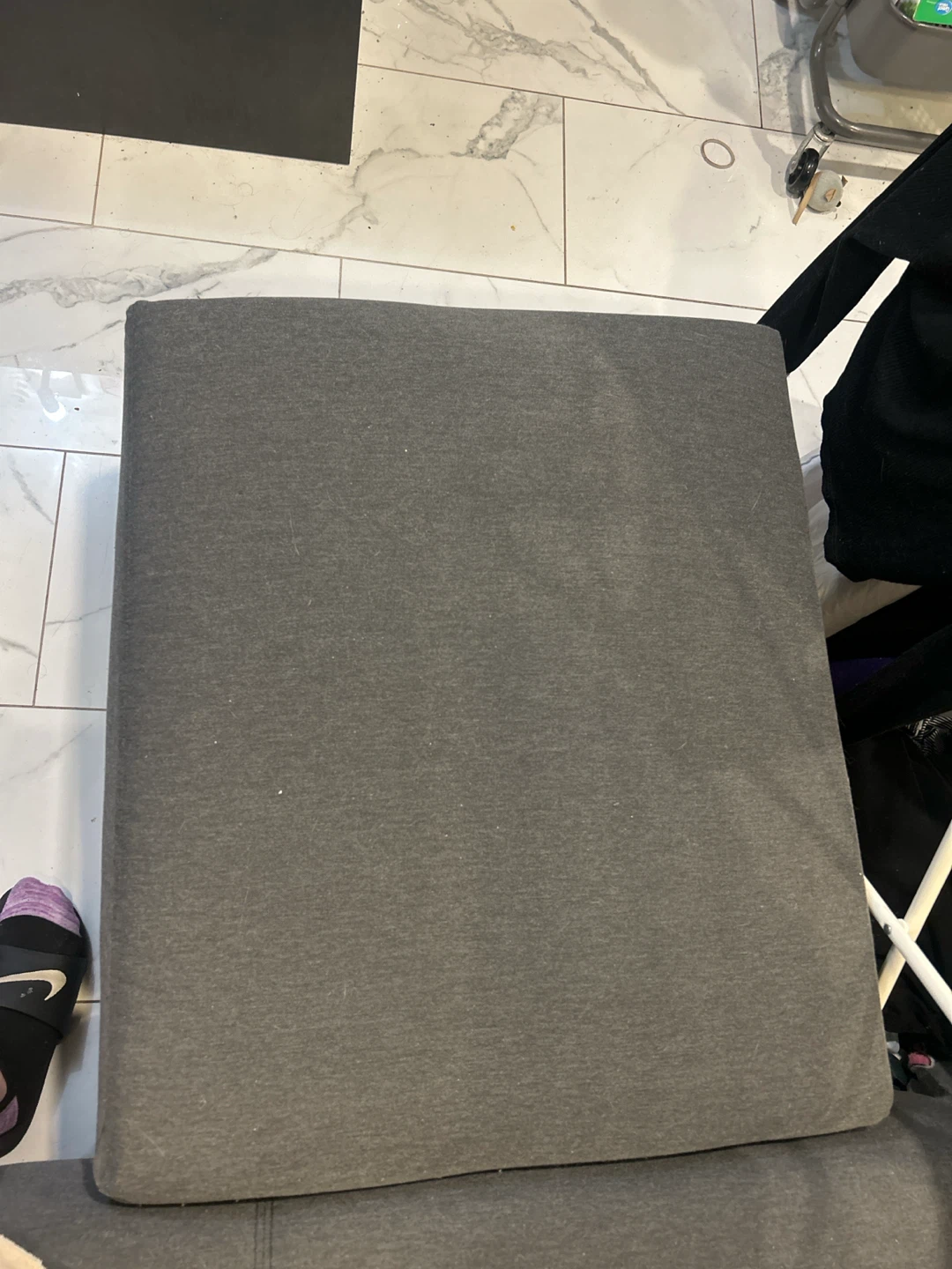 IKEA Dark Grey 3-Seater Sofa + a footstool - photo 2