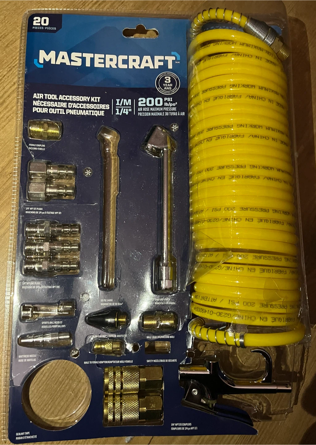 Mastercraft Air Tool Accessory Kit - 20 Pieces