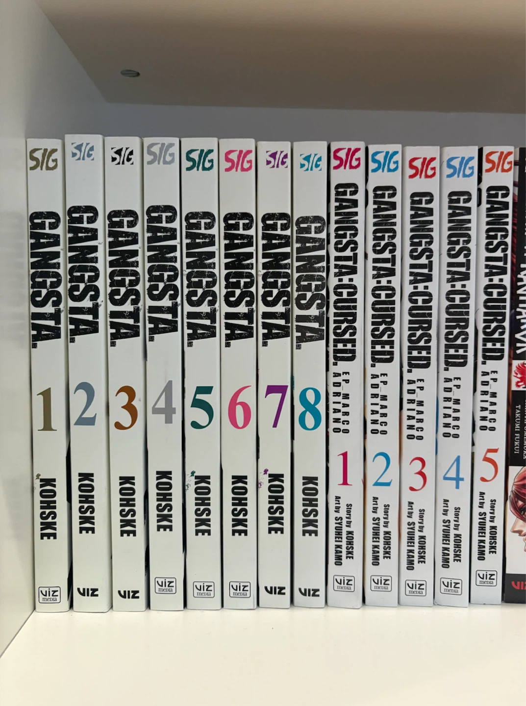 Gangsta Manga Volumes 1-8 & Gangsta: Cursed. Volumes 1-5