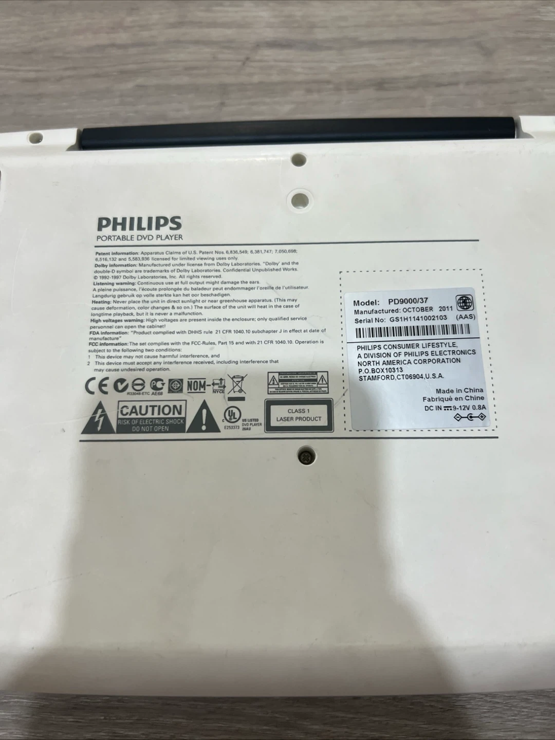 Philips Portable DVD Player PD9000/37 - photo 4