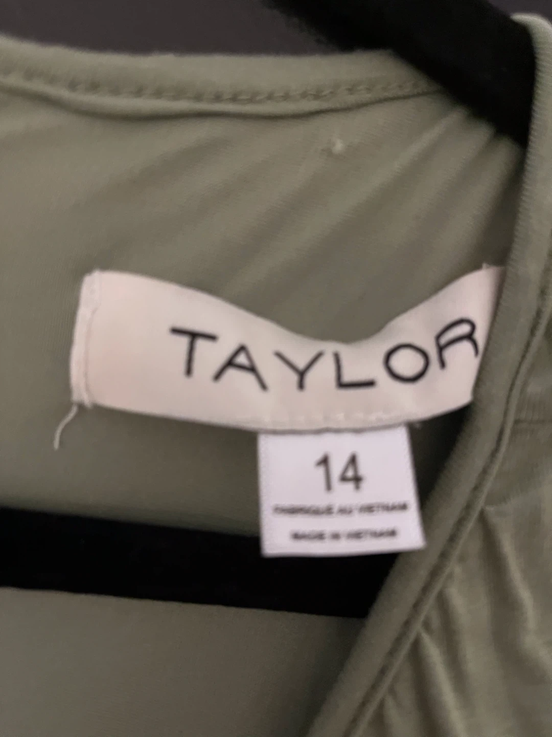 Taylor Women's Olive Green Maxi Dress Size 14 - photo 3