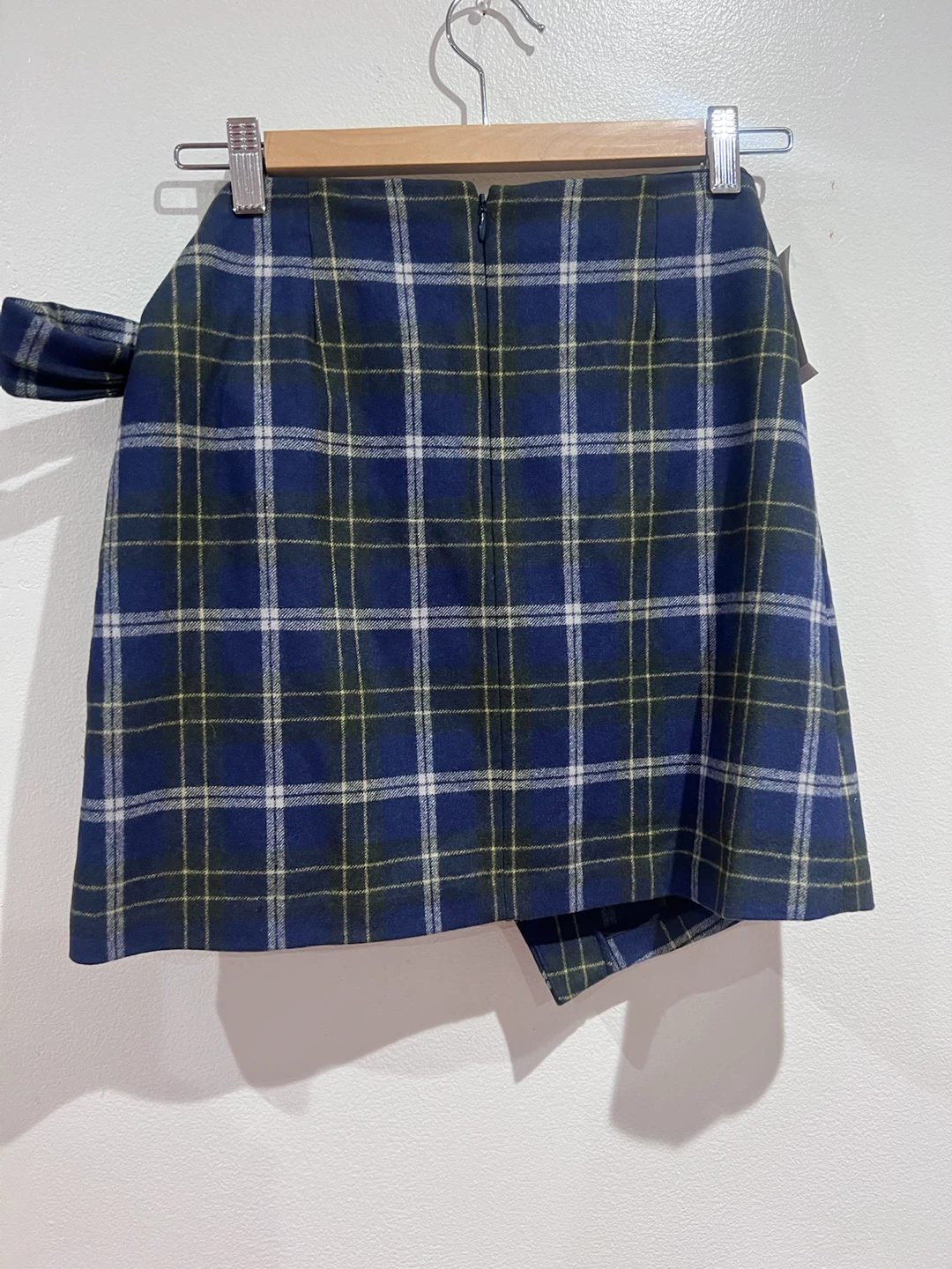 Women's Plaid Wrap Mini Skirt - photo 2