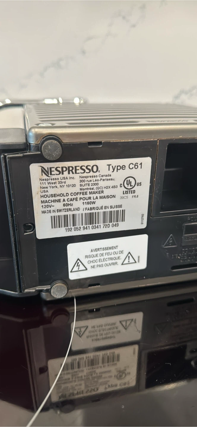 Nespresso C61 Household Coffee Machine - photo 3