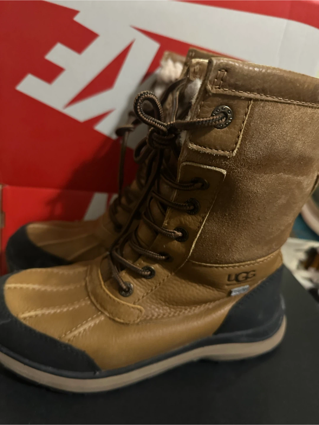 UGG Women's Brown Lace-Up Winter Boots Size 6 - photo 2
