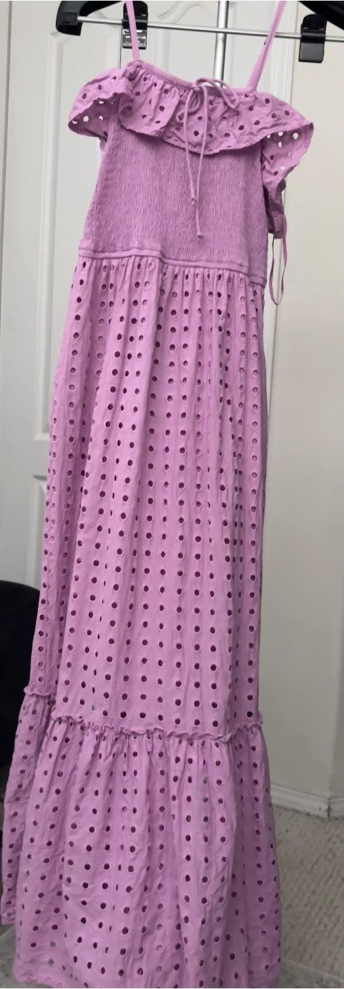 Sincerely Jules Pink Broderie Maxi Dress