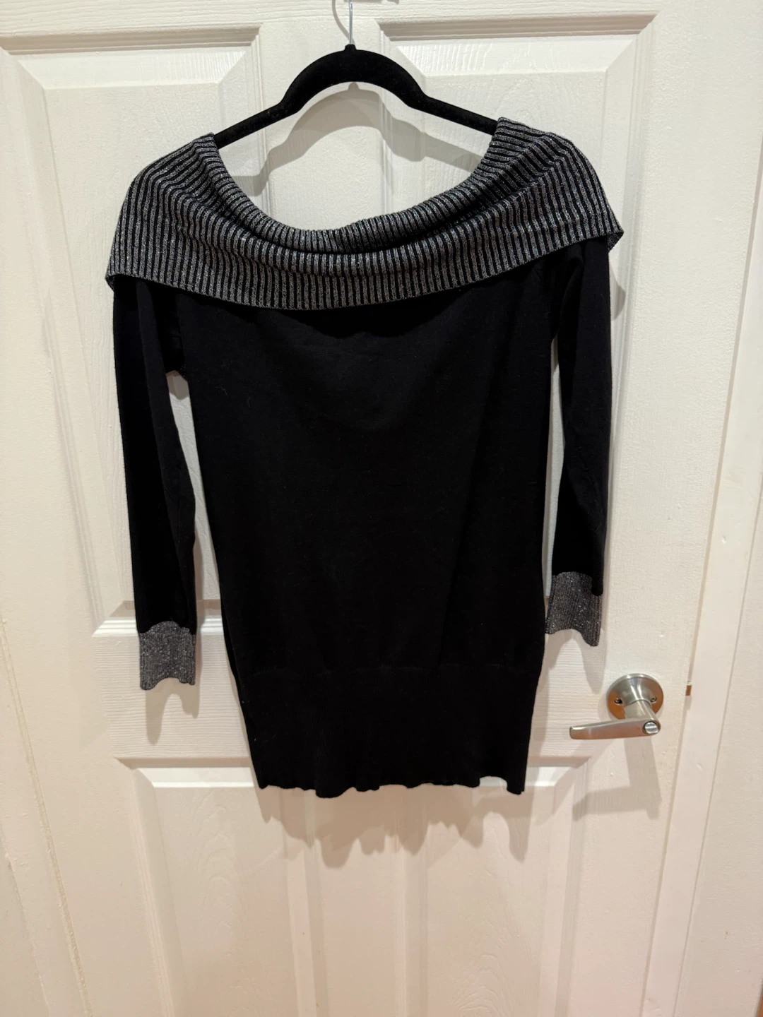 Black and Silver Sweater top - photo 4