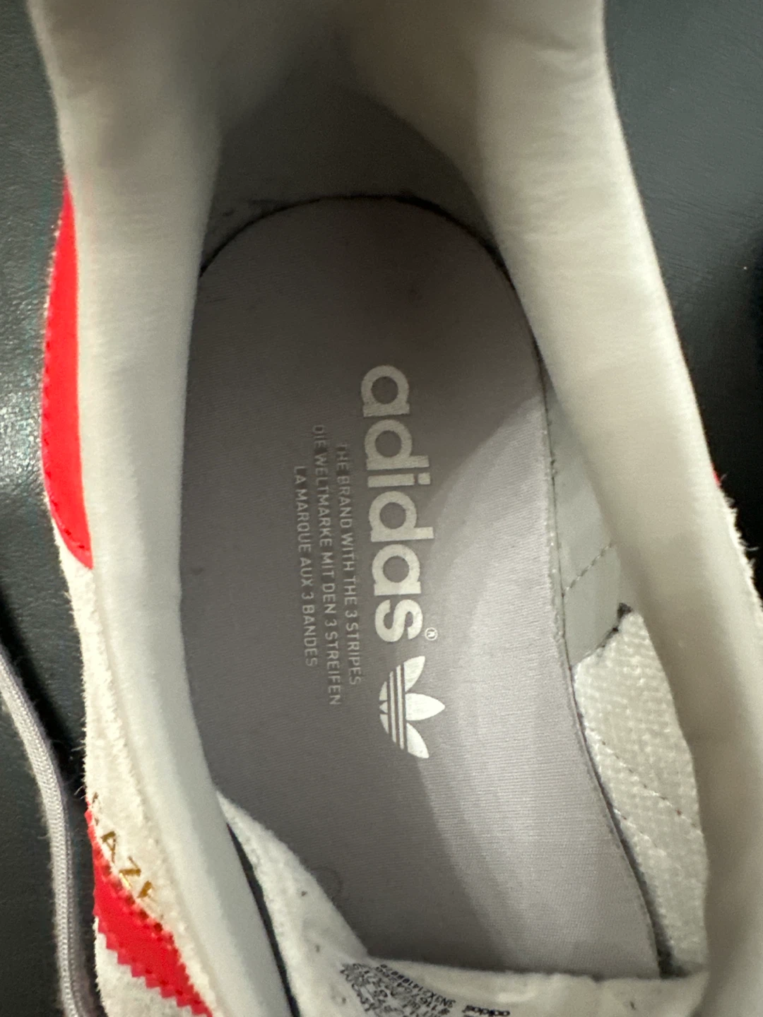 Adidas Gazelle Grey Red Suede Sneakers - photo 2