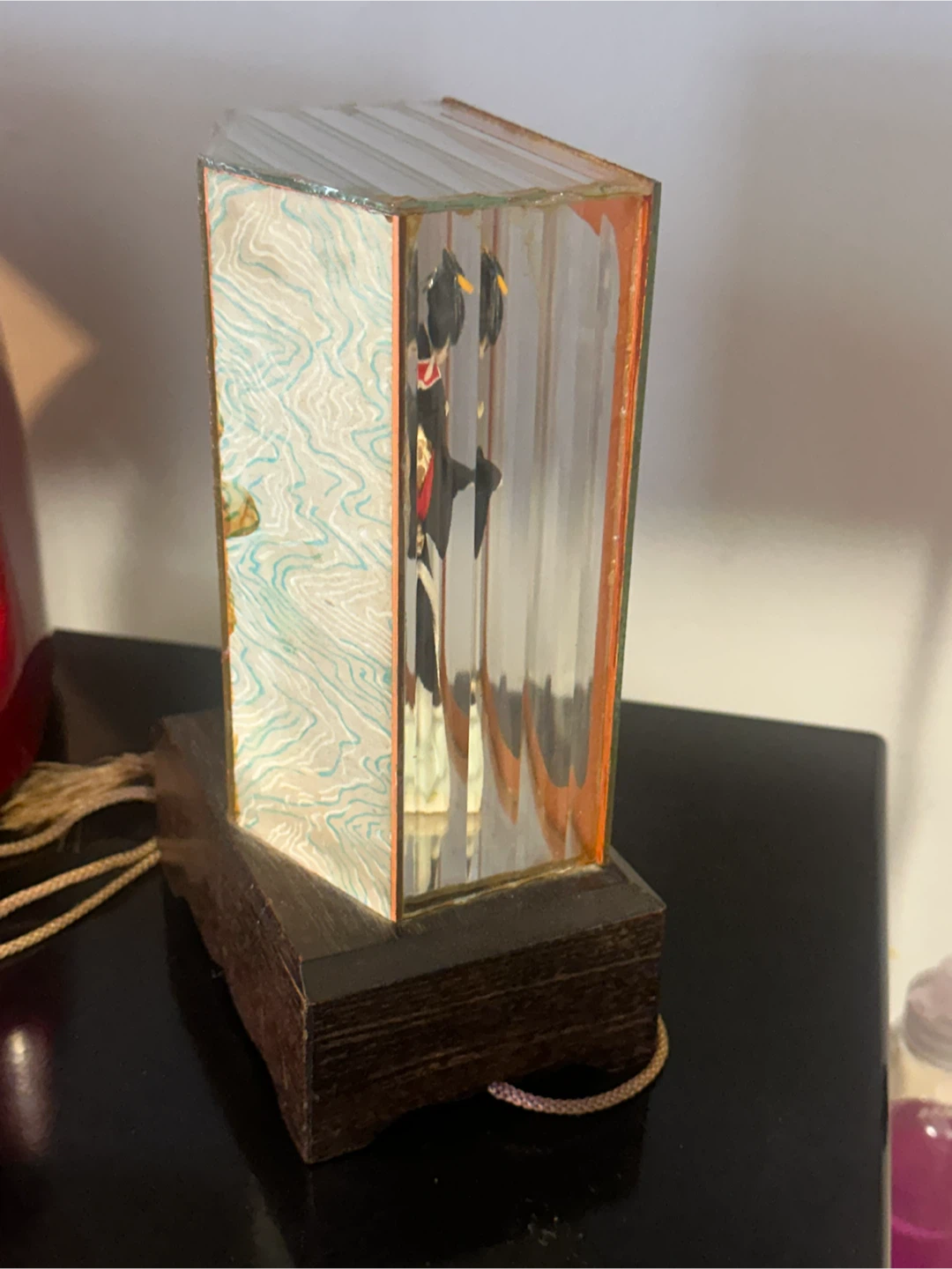 1960s Japanese Lucite Geisha Doll Music Box - Working - photo 5