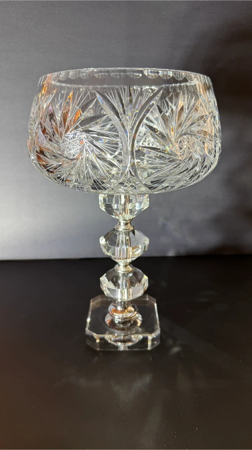 Crystal Footed Bowl