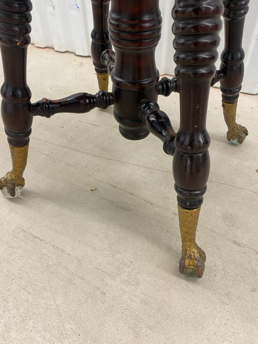 Antique Piano Stool - photo 2