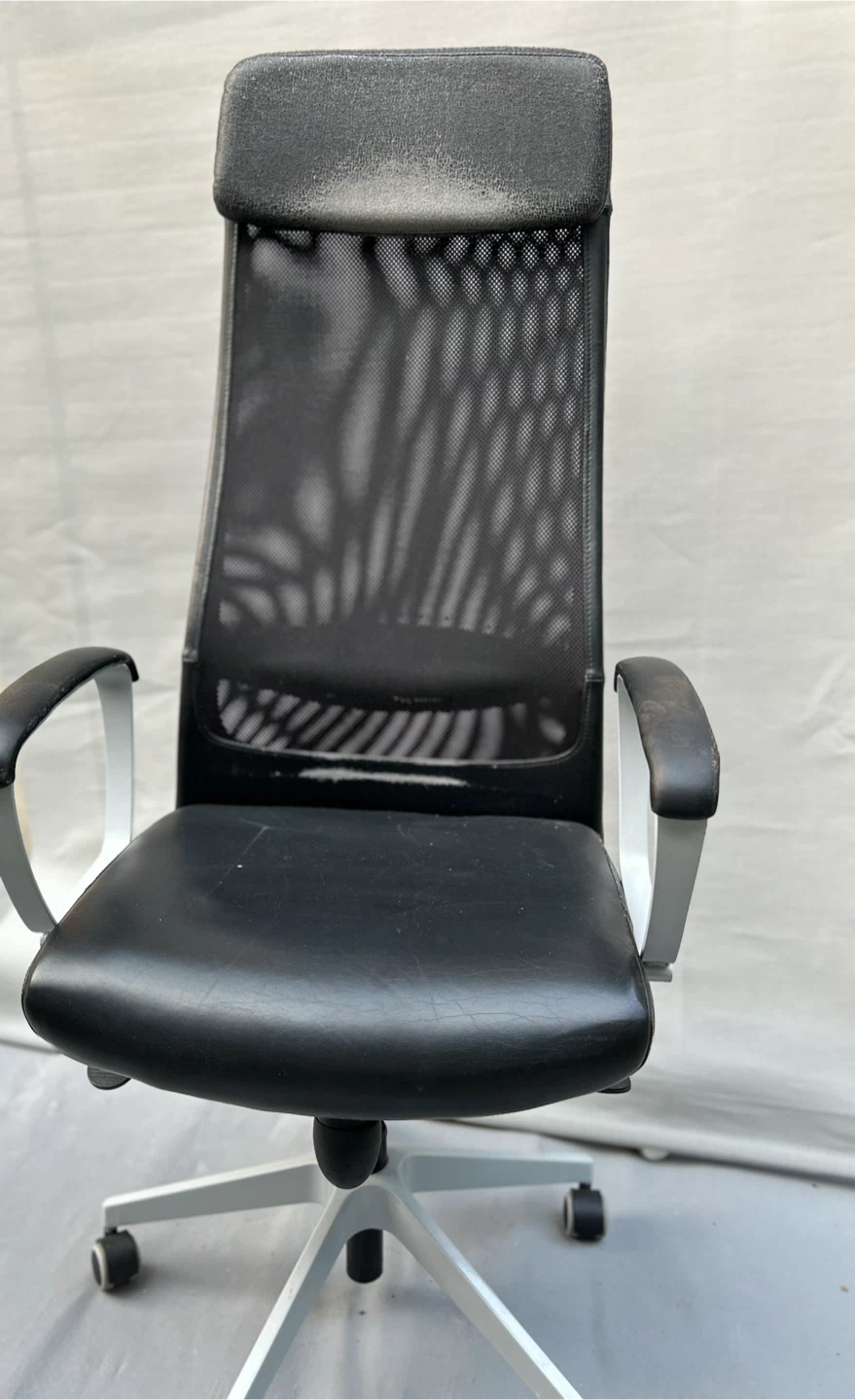 Black Ergonomic Office Chair with Headrest