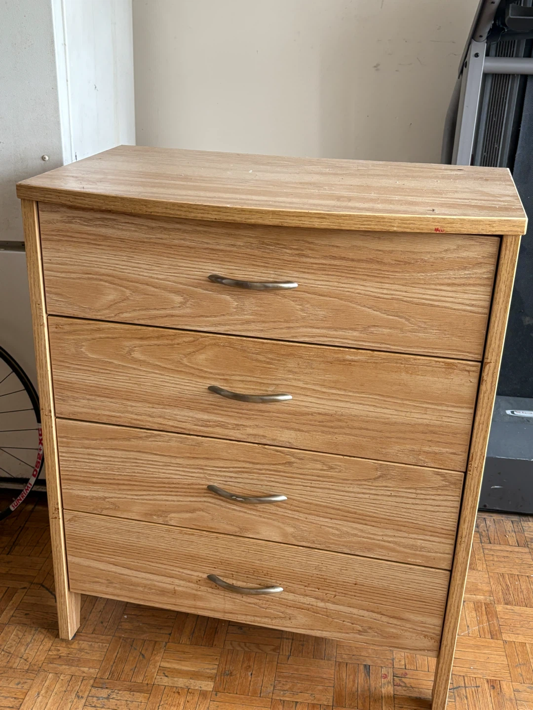 Wooden 4-Drawer Dresser