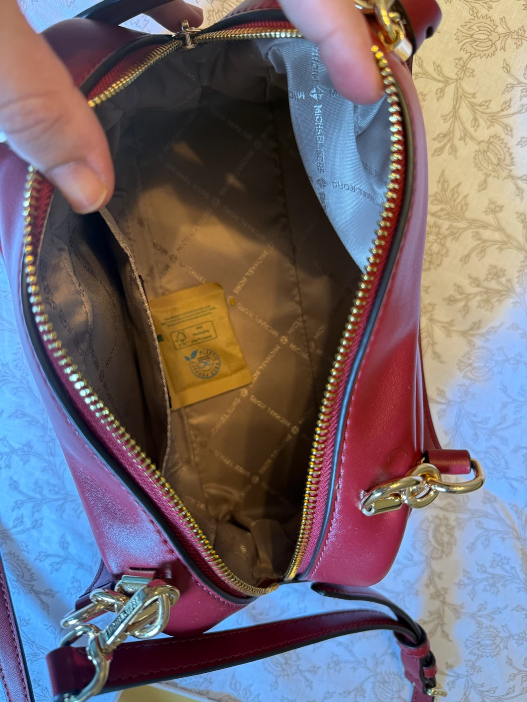Michael Kors Red Leather Satchel Bag - photo 4
