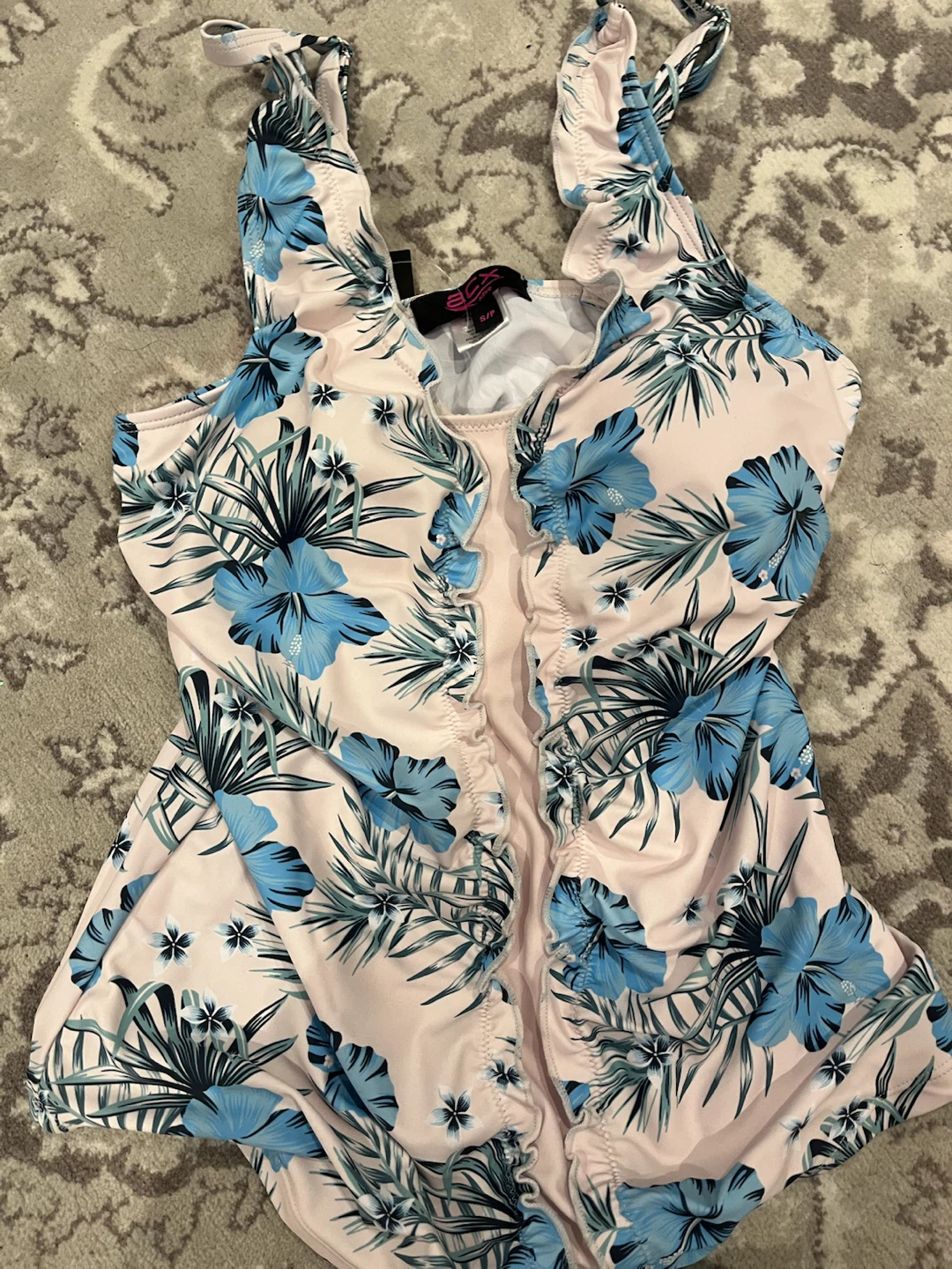 ACX Active Tropical Print Swimsuit Set S/P - photo 4
