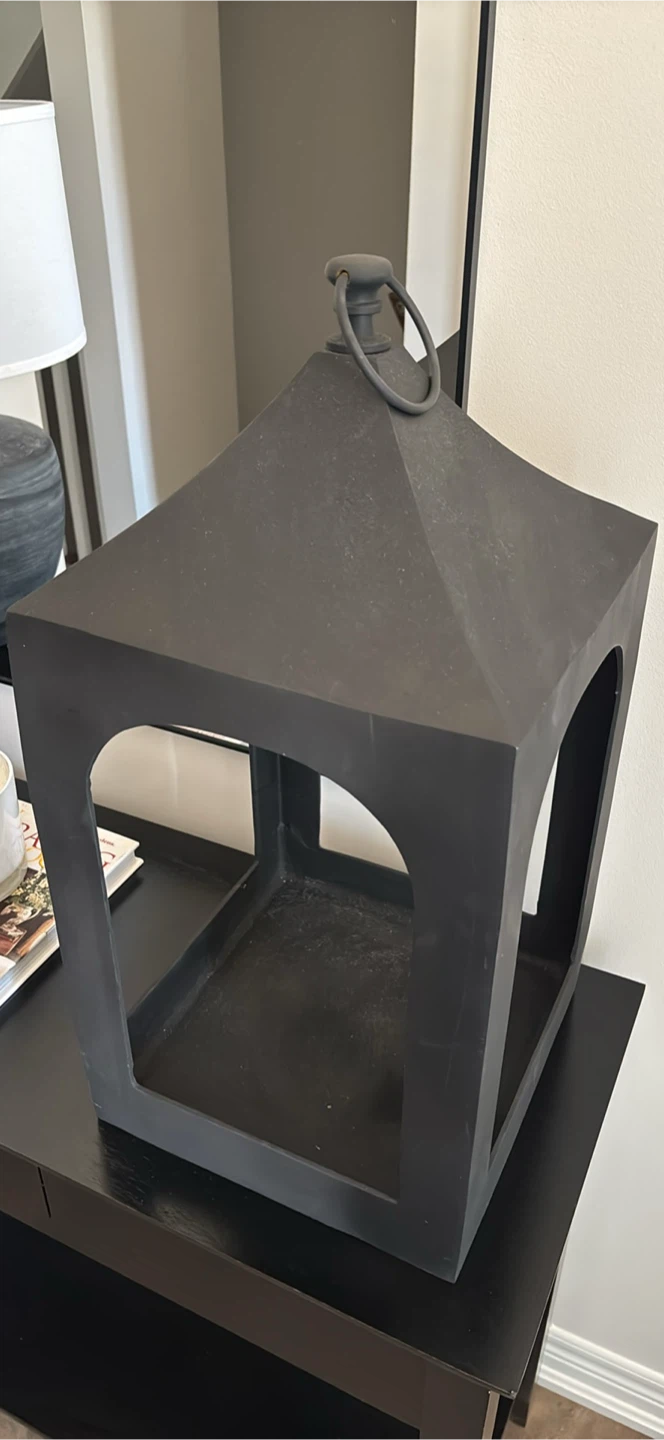 Black Metal Lantern - photo 2