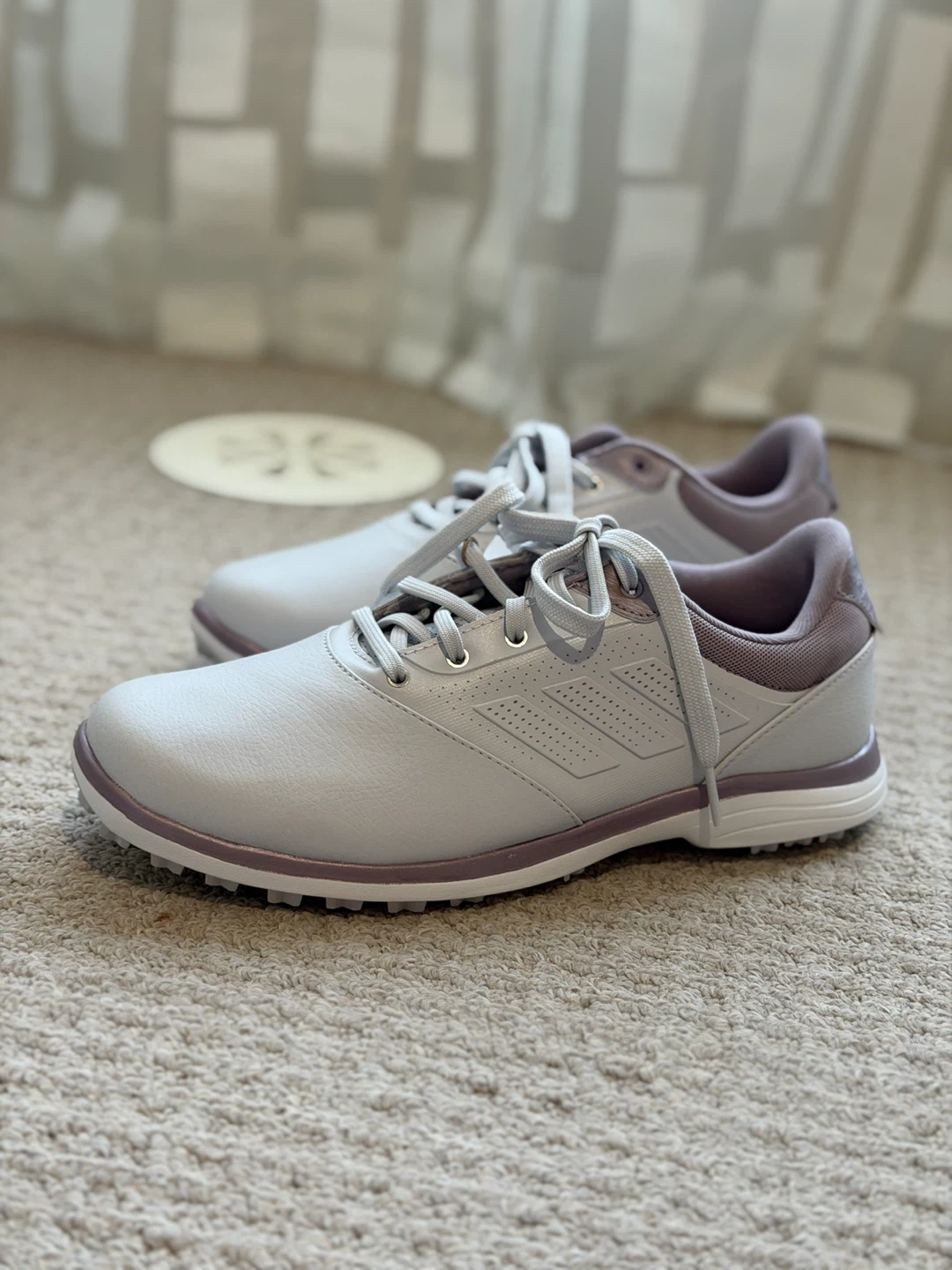 Adidas Women's Golf Shoes Size 7 White/Purple