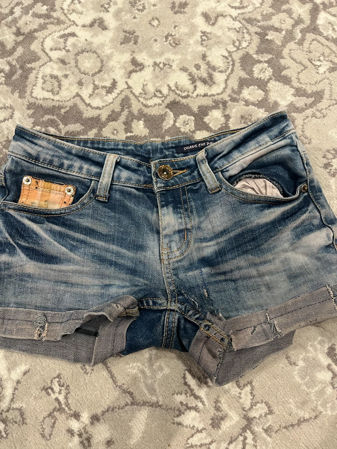 SHANG ZHI PAI Denim Shorts Size 27 - photo 2