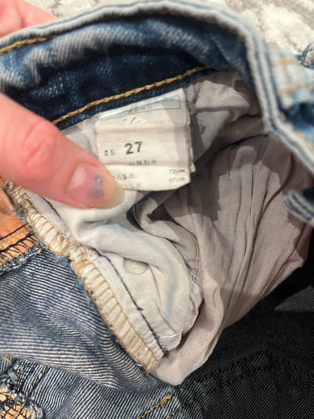 SHANG ZHI PAI Denim Shorts Size 27 - photo 4