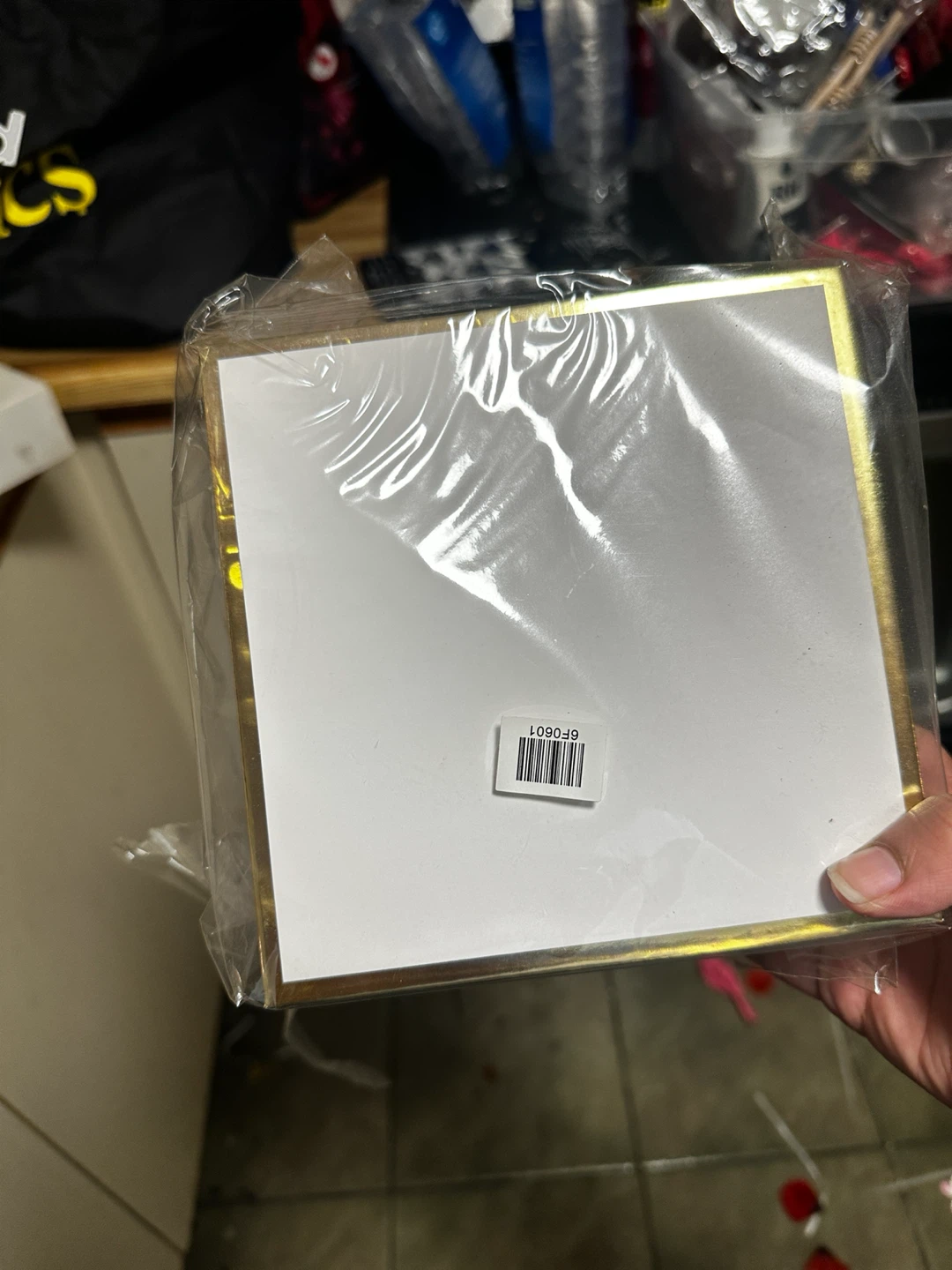Set of 4 White & Gold Storage Boxes
