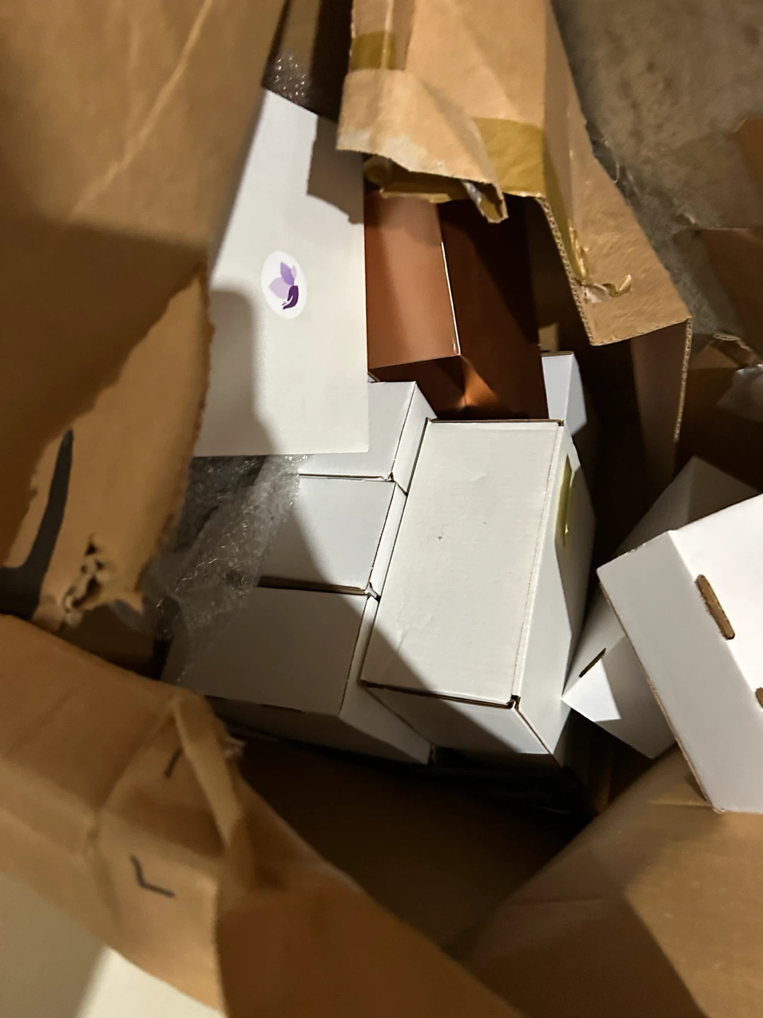 Business merchandise boxes and packing material. - photo 2