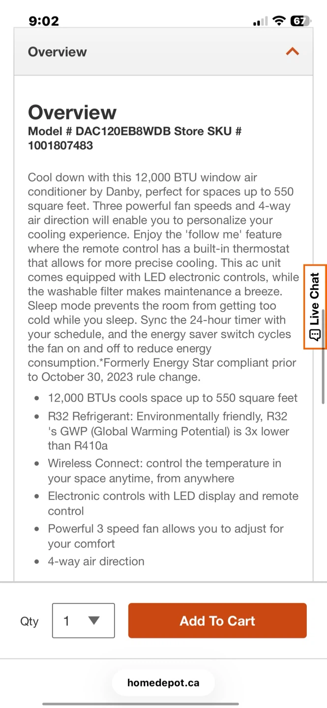 Danby 12,000 BTU Window Air Conditioner with wifi - photo 3