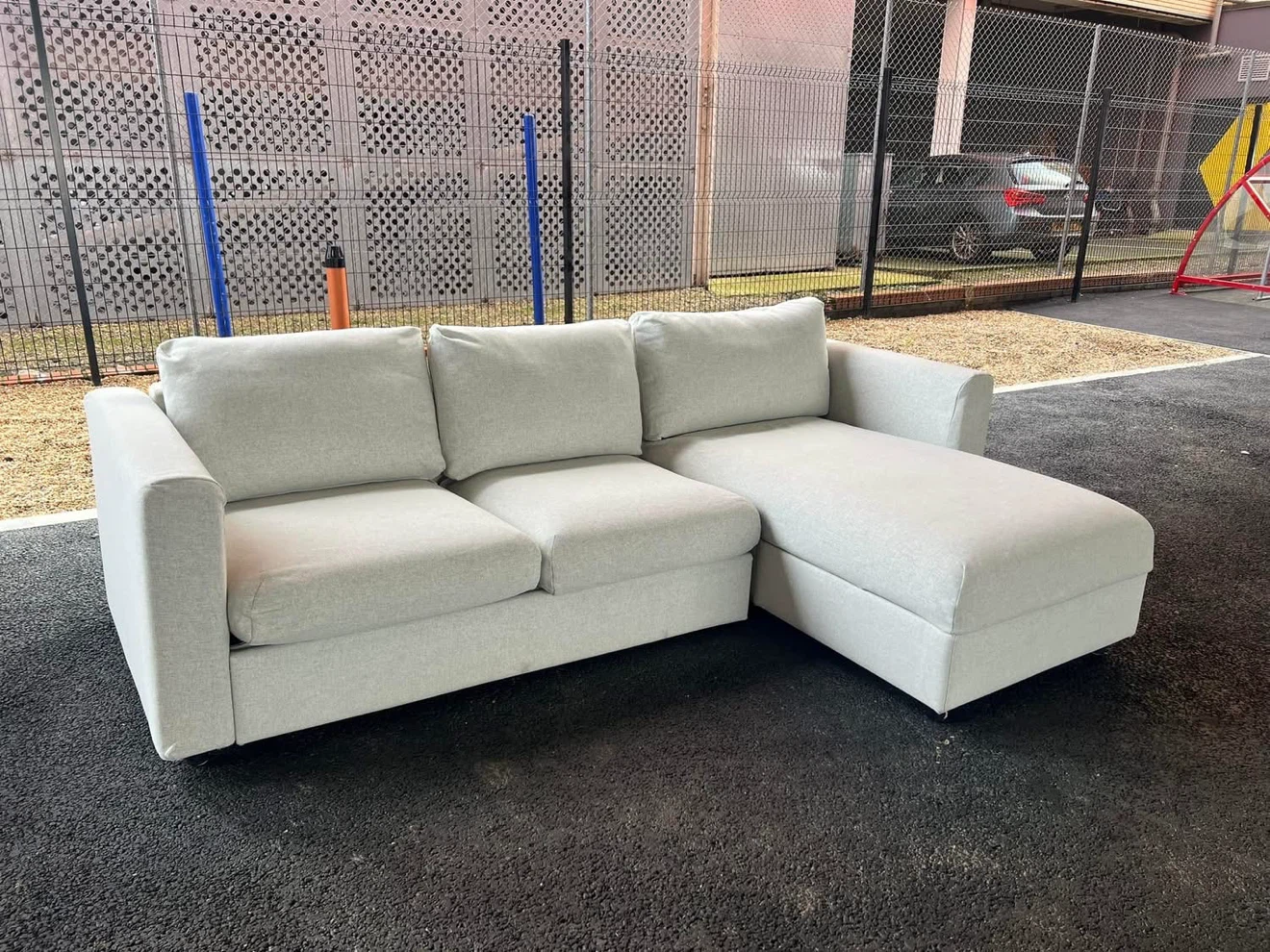 Free Delivery 🚚 Ikea Finnala Beige couch Sectional Lshape sofa