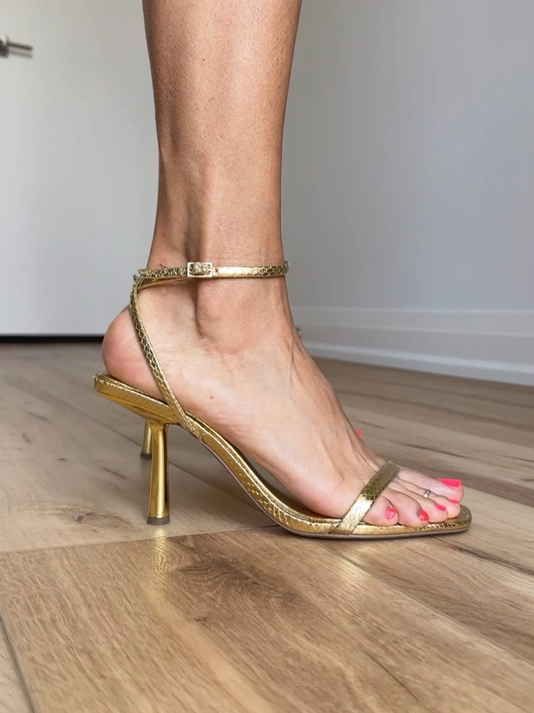 Zara Metallic Gold Sandals - photo 3