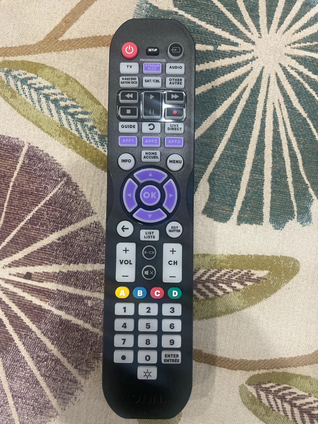 Black Universal Remote Control