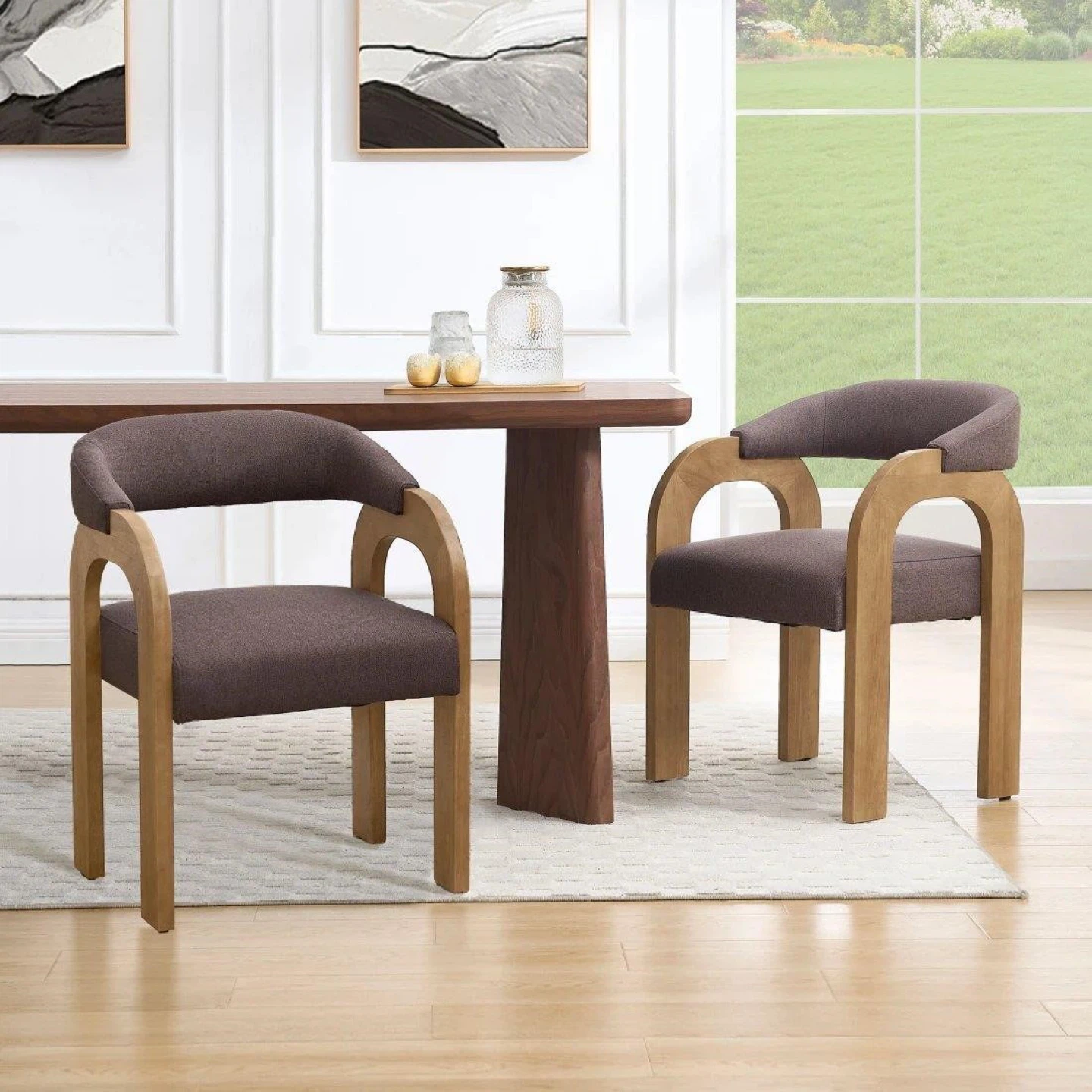 Fabric Armchair set of 2