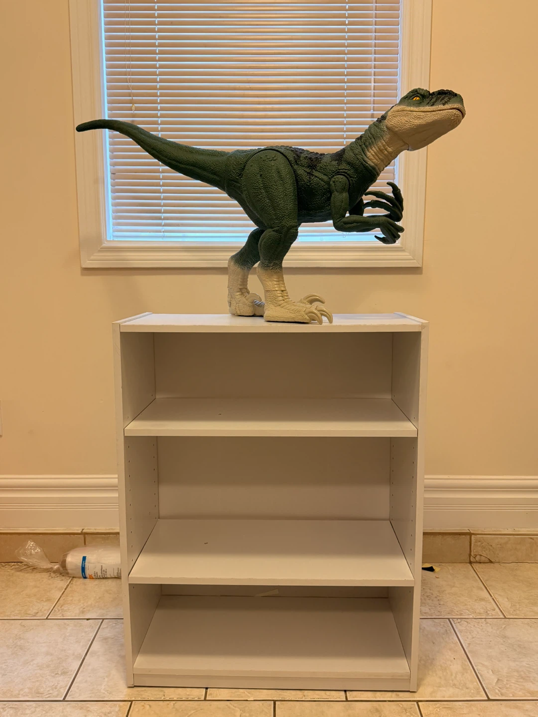 White 3-Shelf Bookshelf - photo 2
