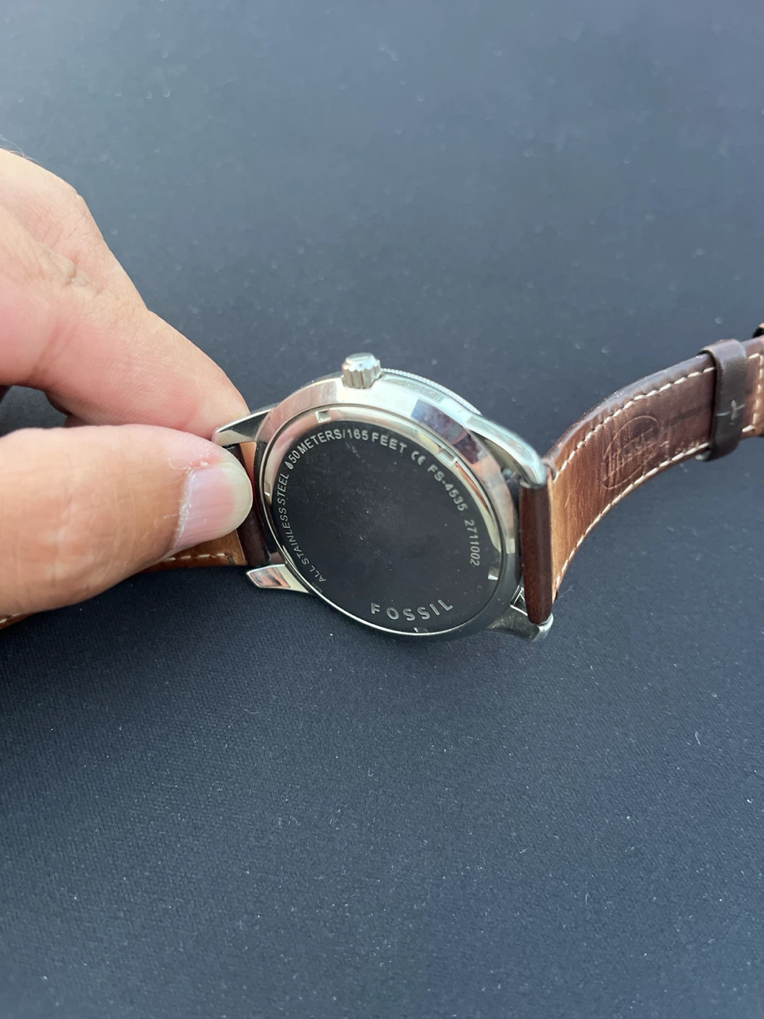 Fossil Watch with Brown Leather Strap - photo 2