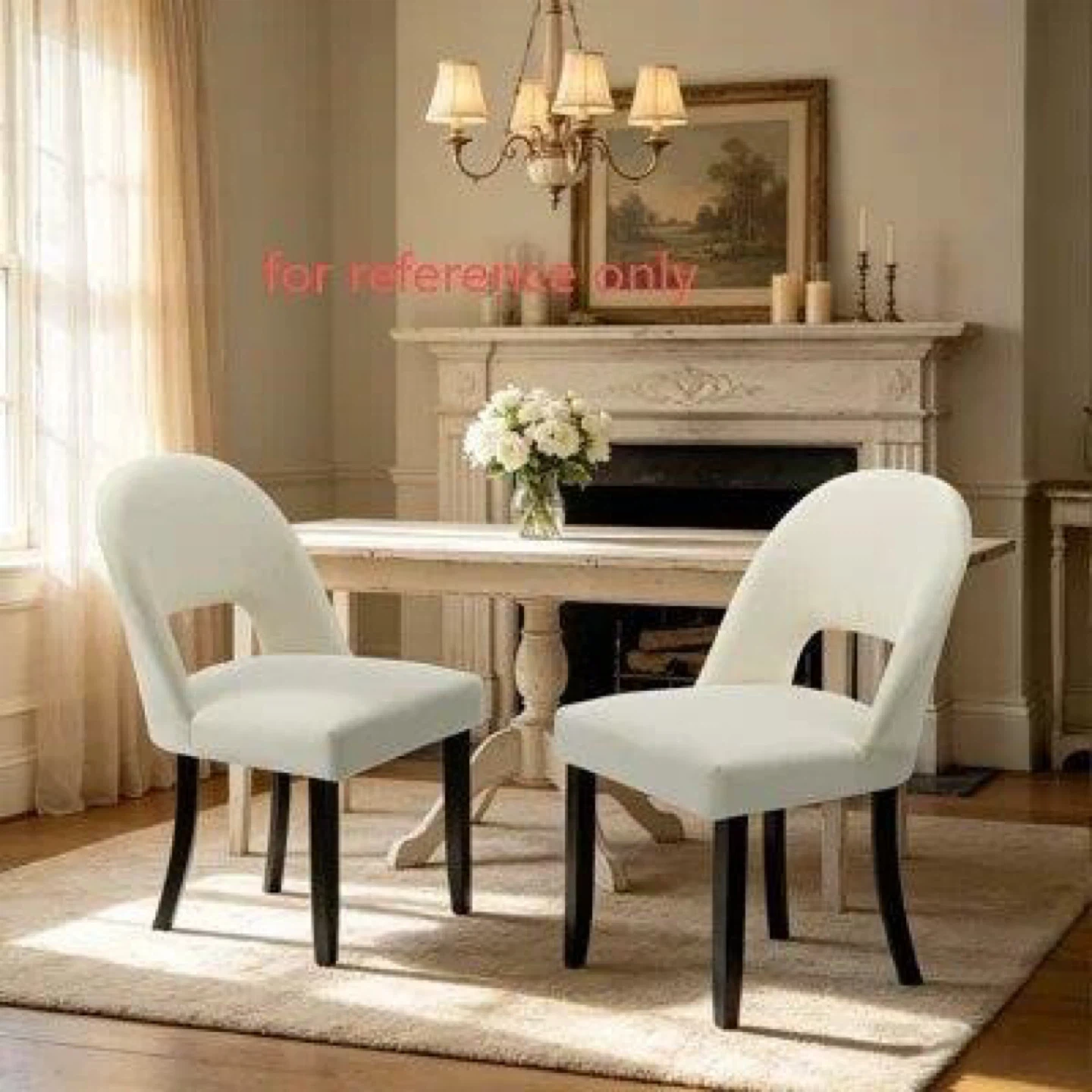 White Dining Chairs (Set of 2)