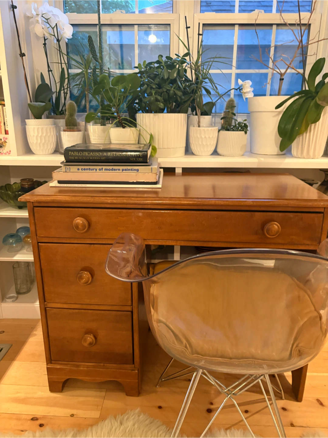 MCM Canadian KNECHTEL Vintage Wooden Desk with Drawers - photo 5