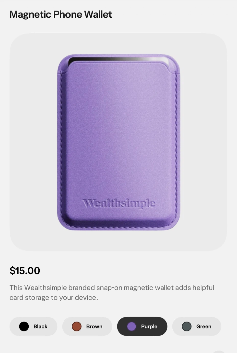 MagSafe Card Holder - Lavender