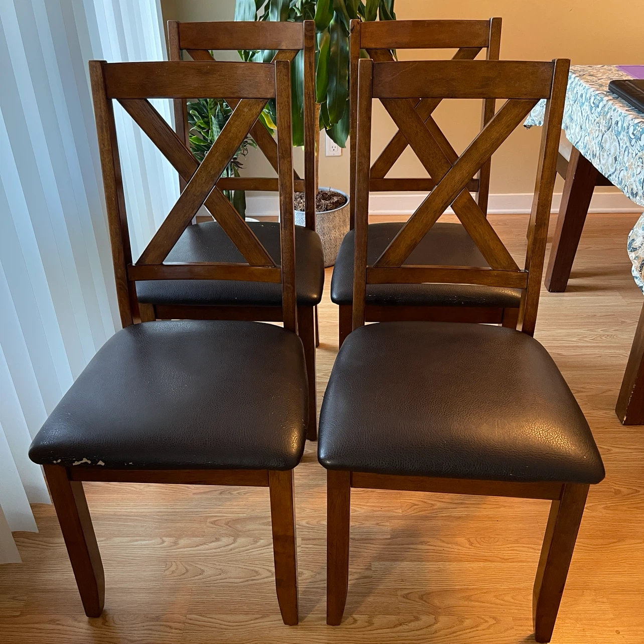 Set of 4 dinning chairs - photo 2