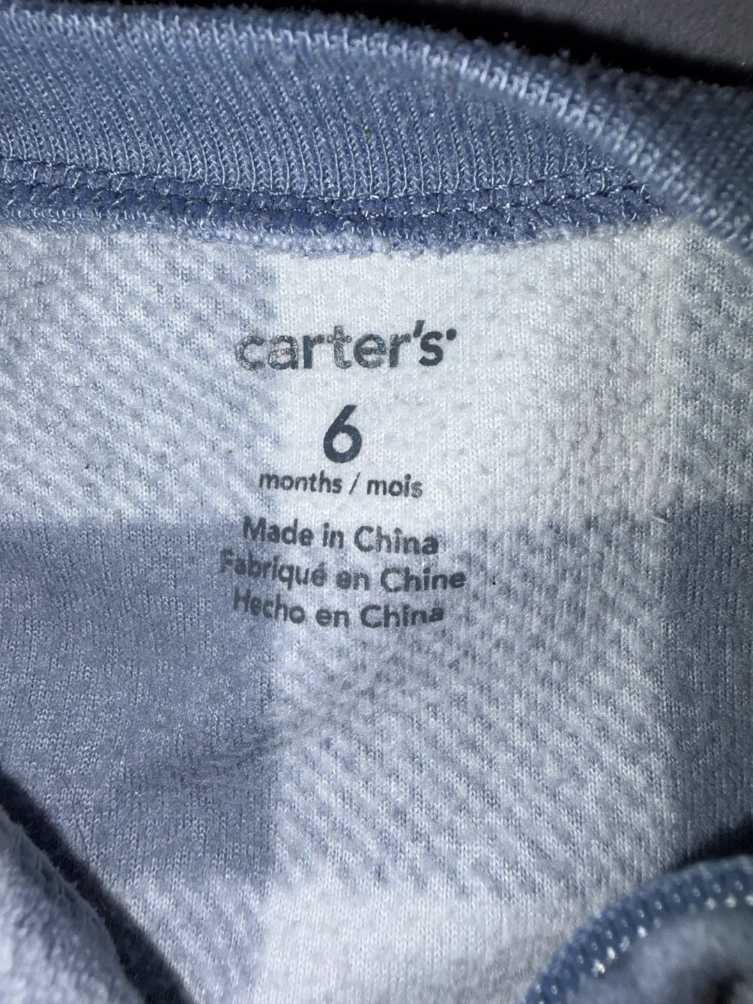 Combinaison pyjama "Footie" Carter's carreautée 6 mois - photo 2