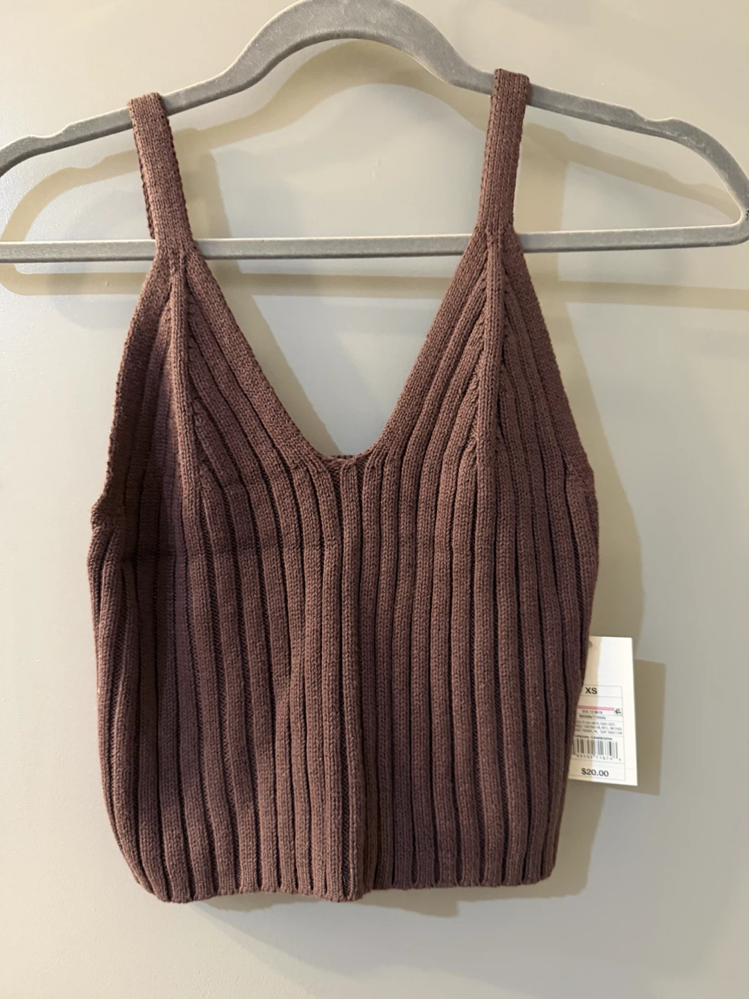 NWT! A New Day Knit Tank Top XS Brown