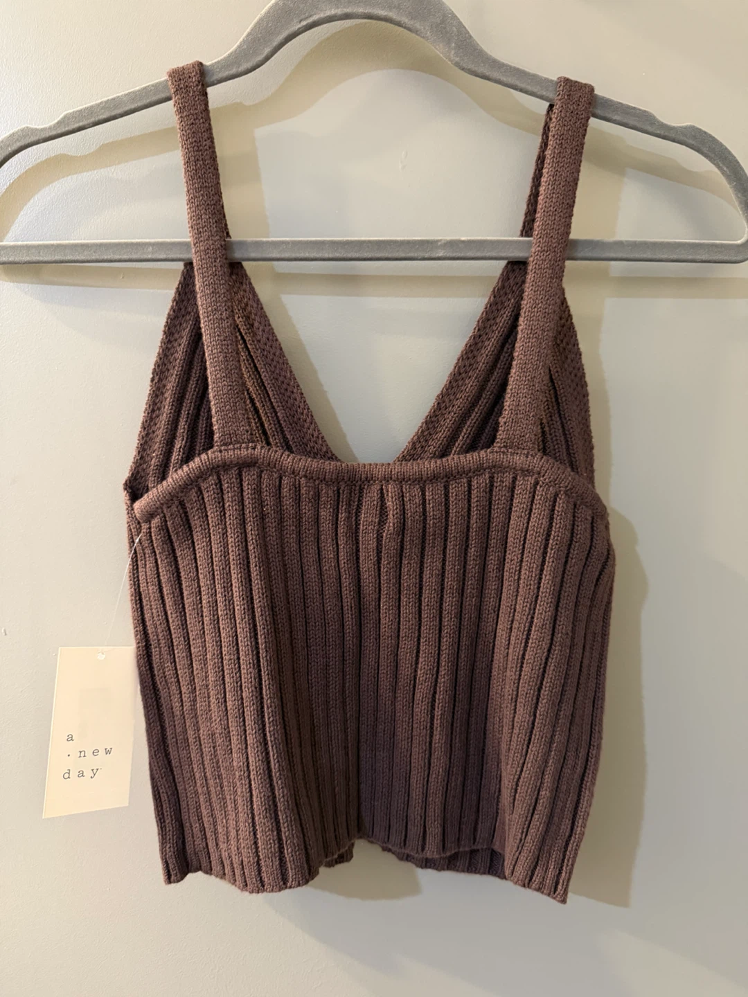 NWT! A New Day Knit Tank Top XS Brown - photo 3