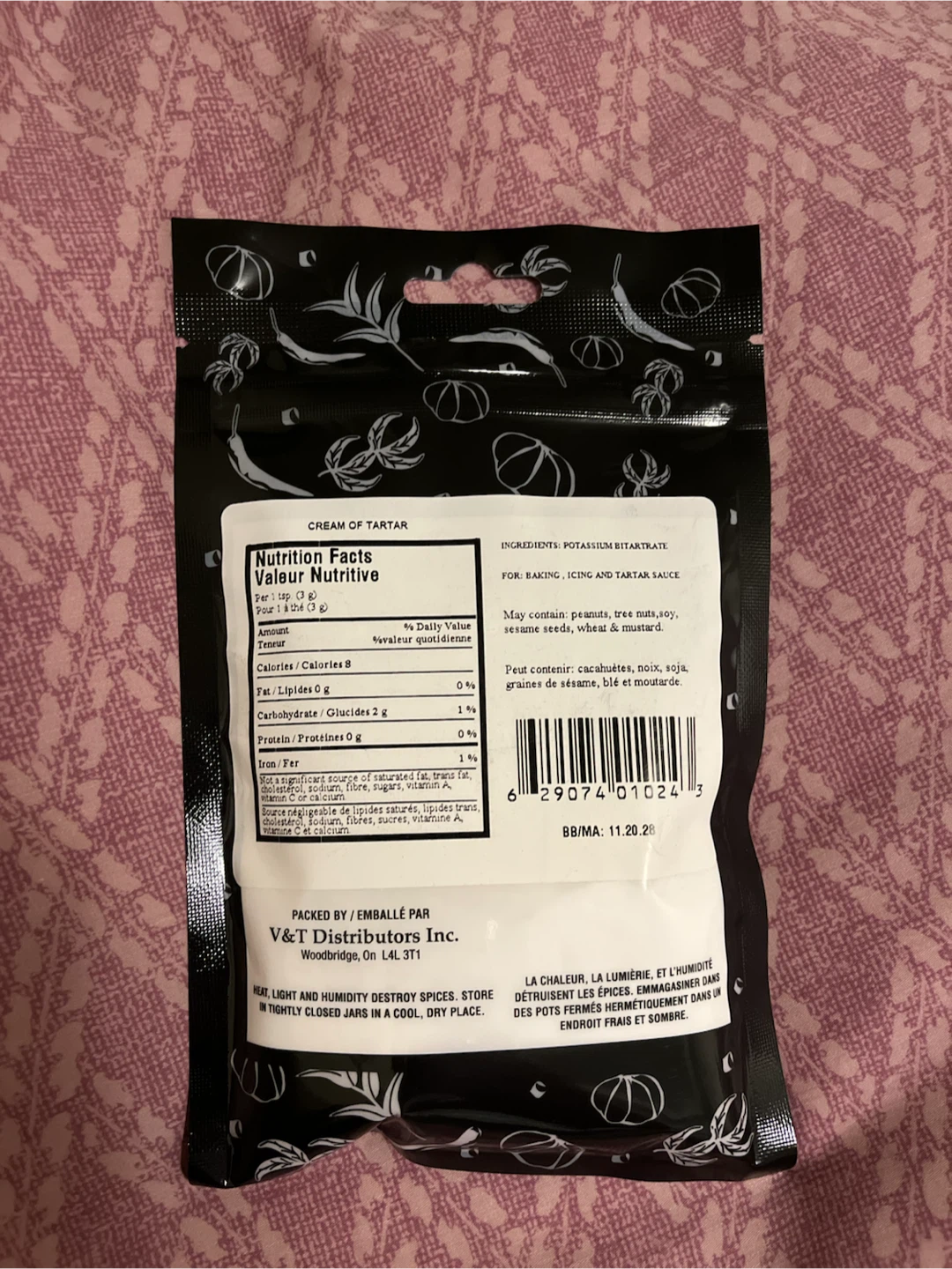 NEW Belle Donne Spices Cream of Tartar 150g - photo 2