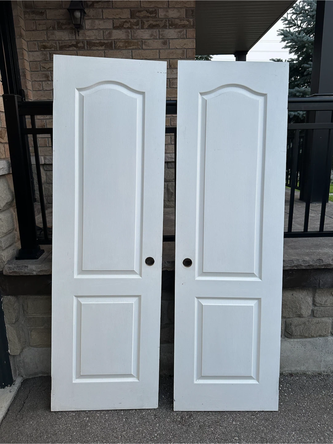 24” x 78” White Interior Doors Set of 2