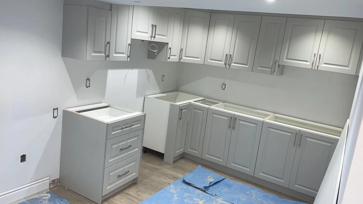 Dark Grey Kitchen Cabinet Set - photo 3
