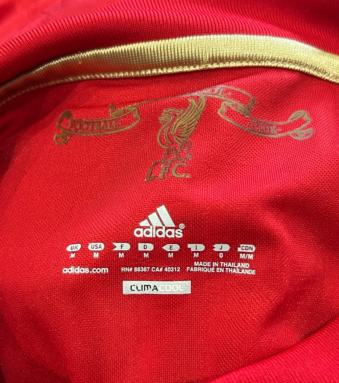Liverpool FC 2011-2012 Home Jersey - Size M - photo 5